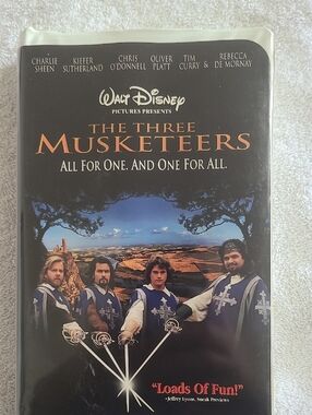 Walt Disney The Three Musketeers VHS - Blue Cover